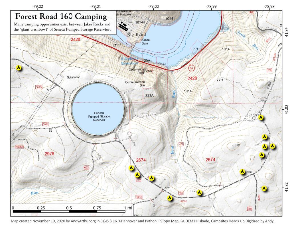 Forest Road 160 Camping