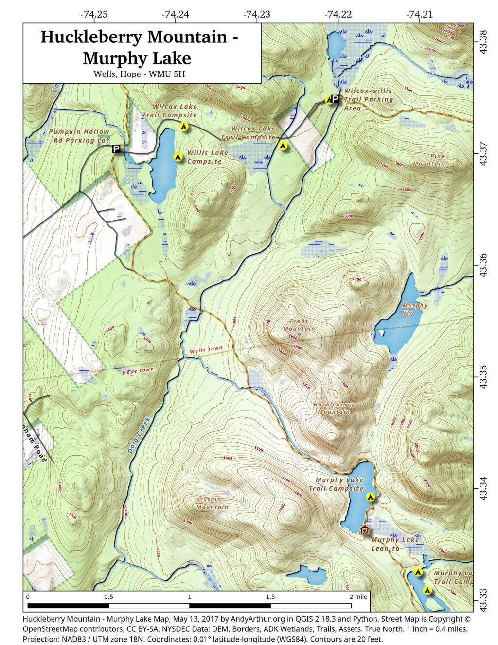  Huckleberry Mountain and Murphy Lake