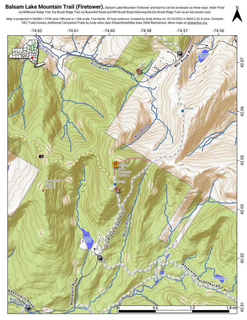  Balsam Lake Mountain Trail