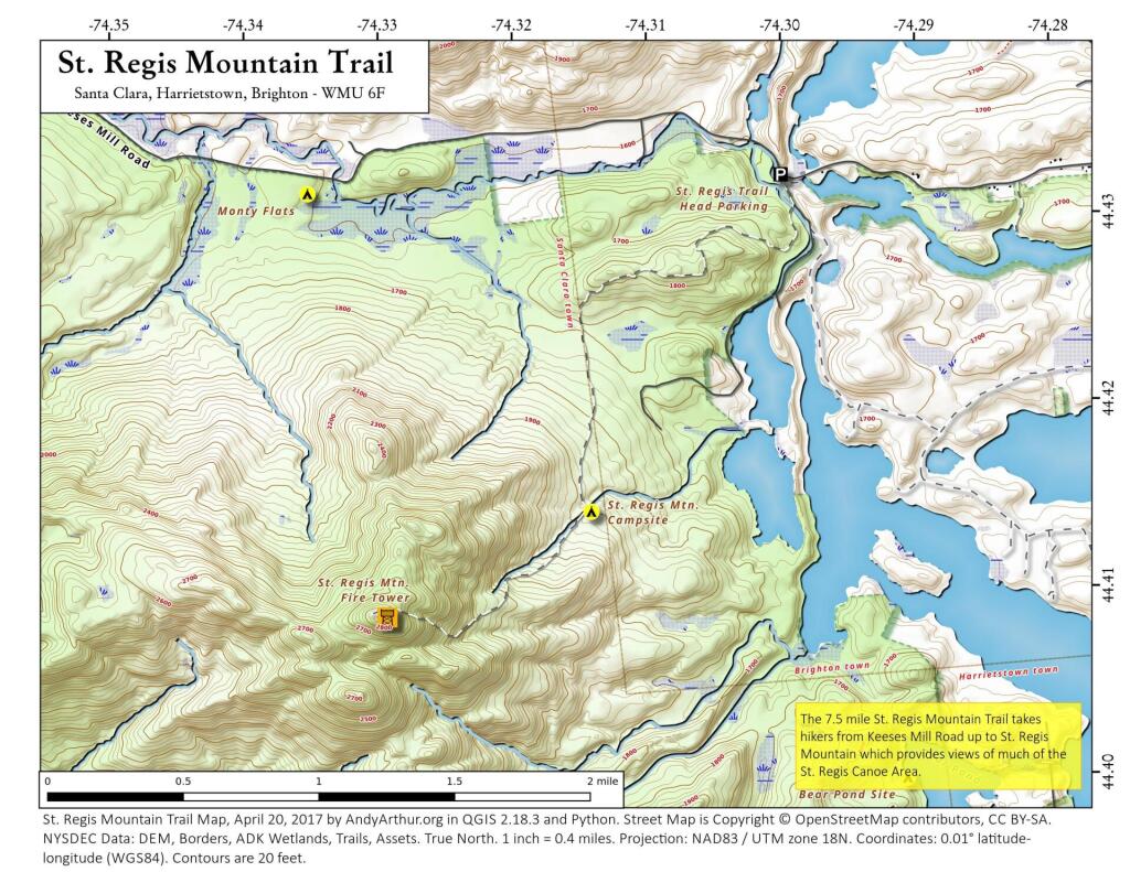  St. Regis Mountain Trail