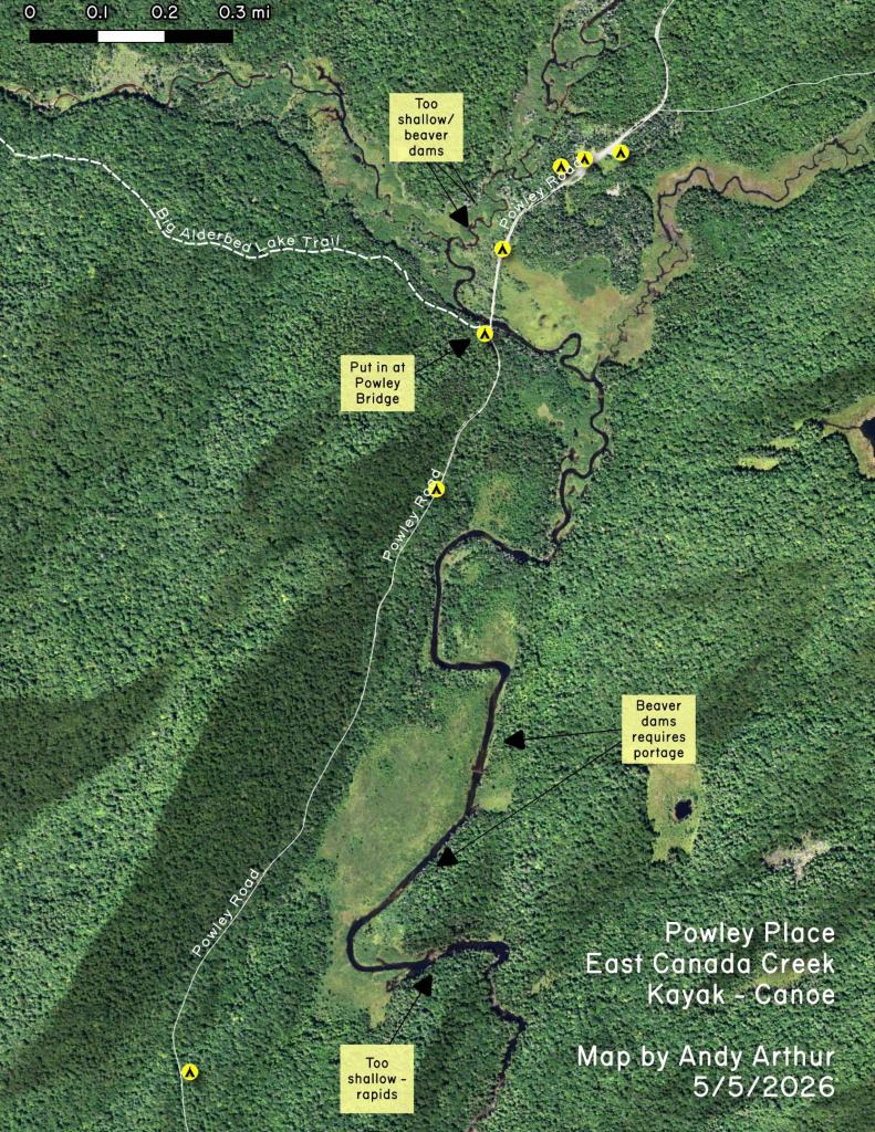 Powley Place - East Canada Creek - Kayak Canoe