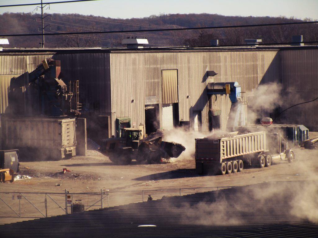  Loading Glass At The Recycle Plant