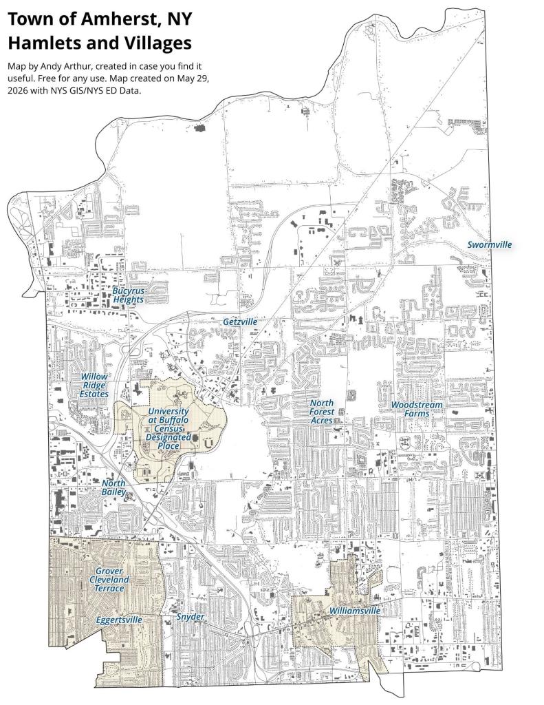 Town of Amherst, NY Hamlets and Villages [Expires June 12 2026]