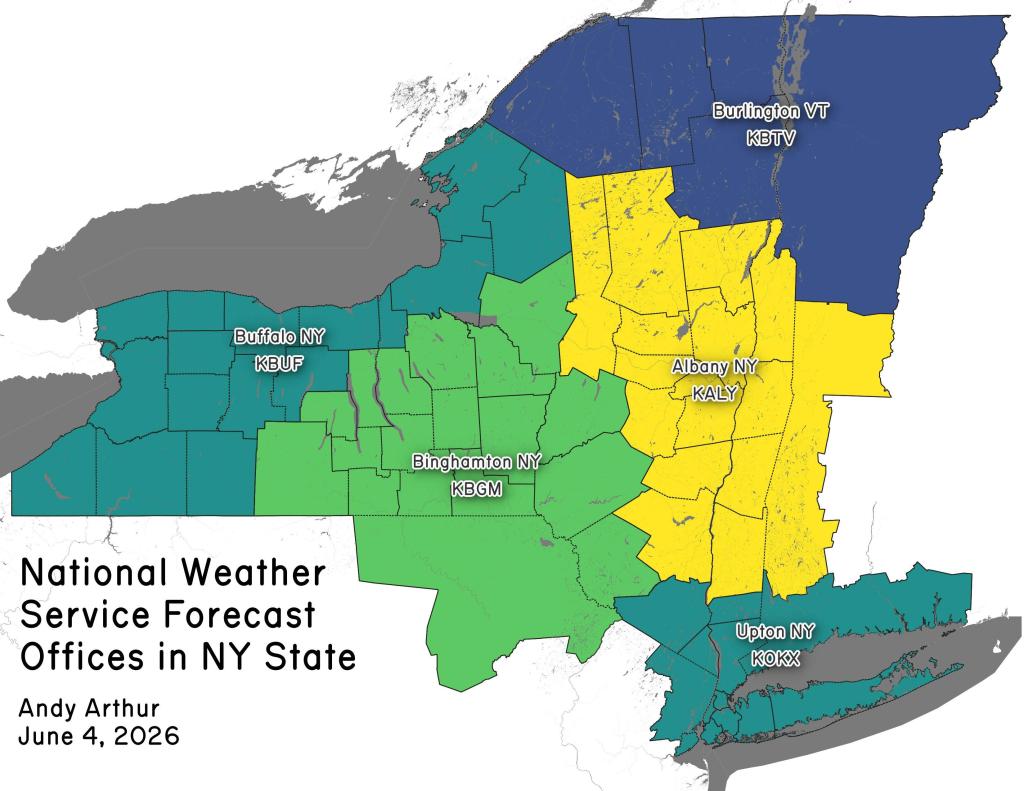 National Weather Service - Weather Forecast Offices in New York State