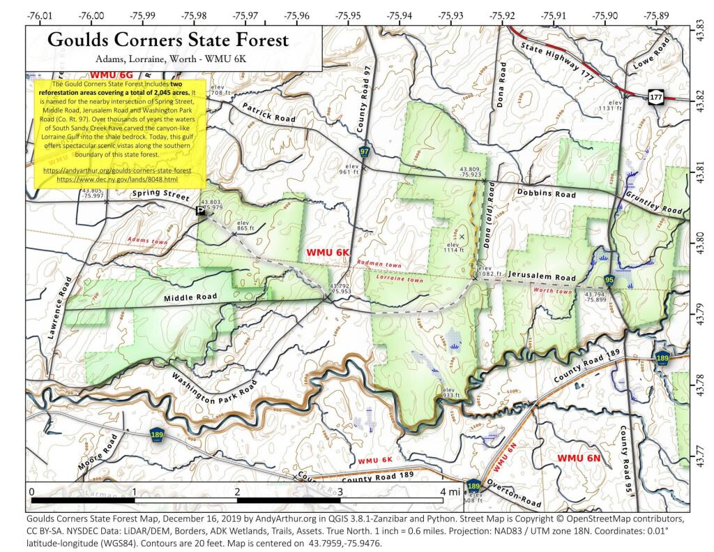  Goulds Corners State Forest