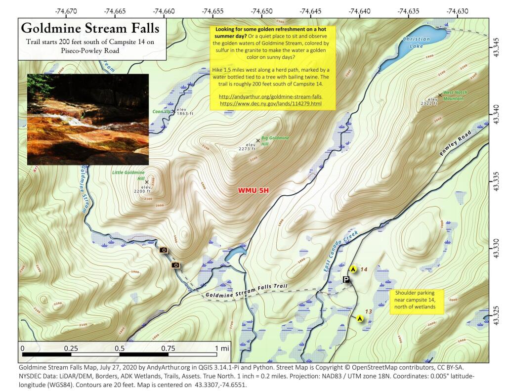 Goldmine Stream Falls