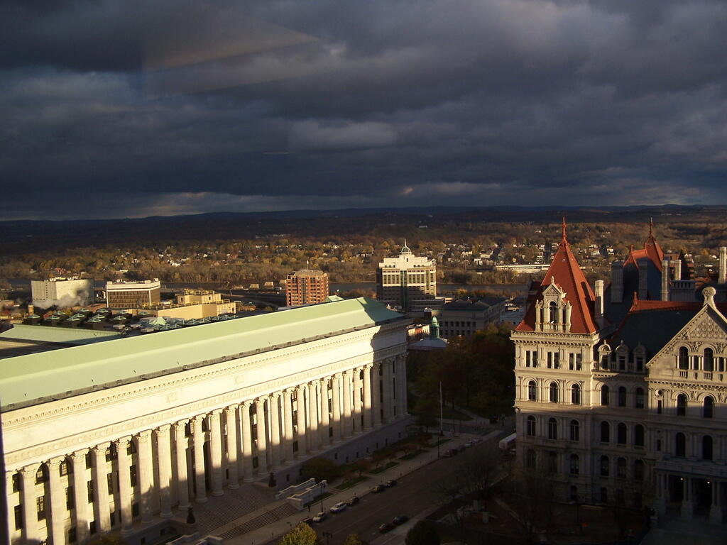 Photo: Low Clouds Hang Over Albany