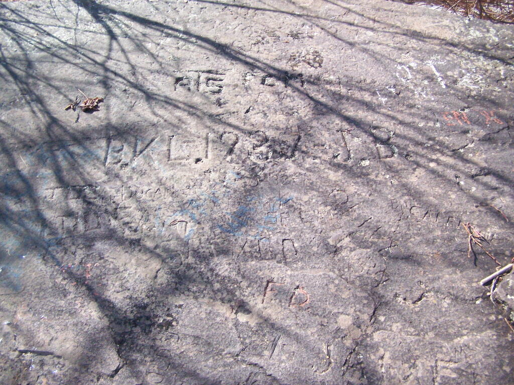 Photo: Carved Names