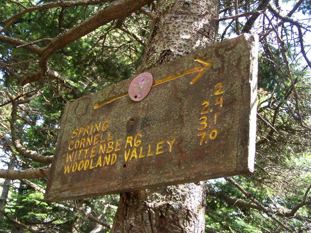Photo: Sign Down the Steep Side of Slide