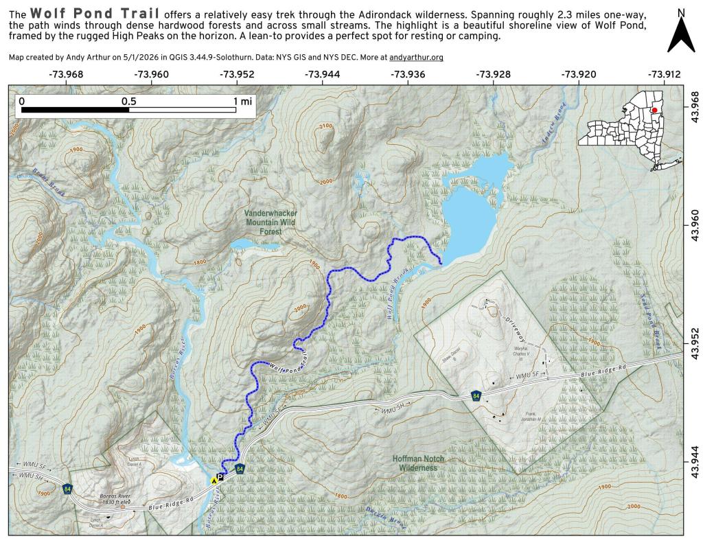 Map: Wolf Pond Trail