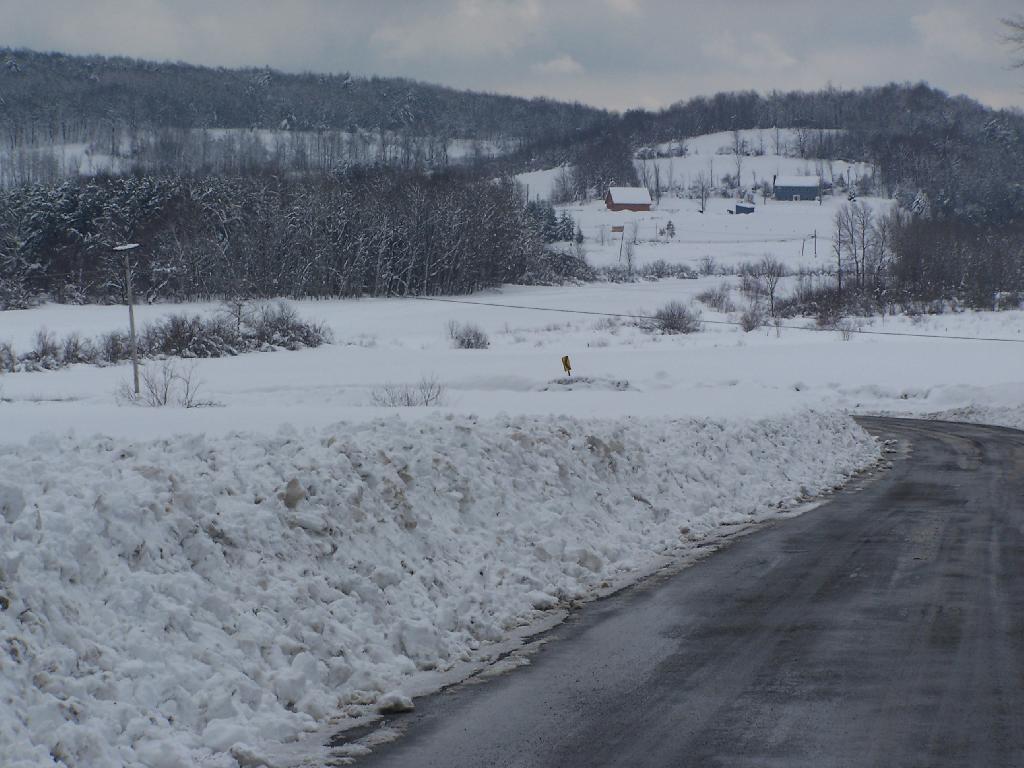 Photo: Snow Bank Guard Rail Photo: Snow Bank Guard Rail