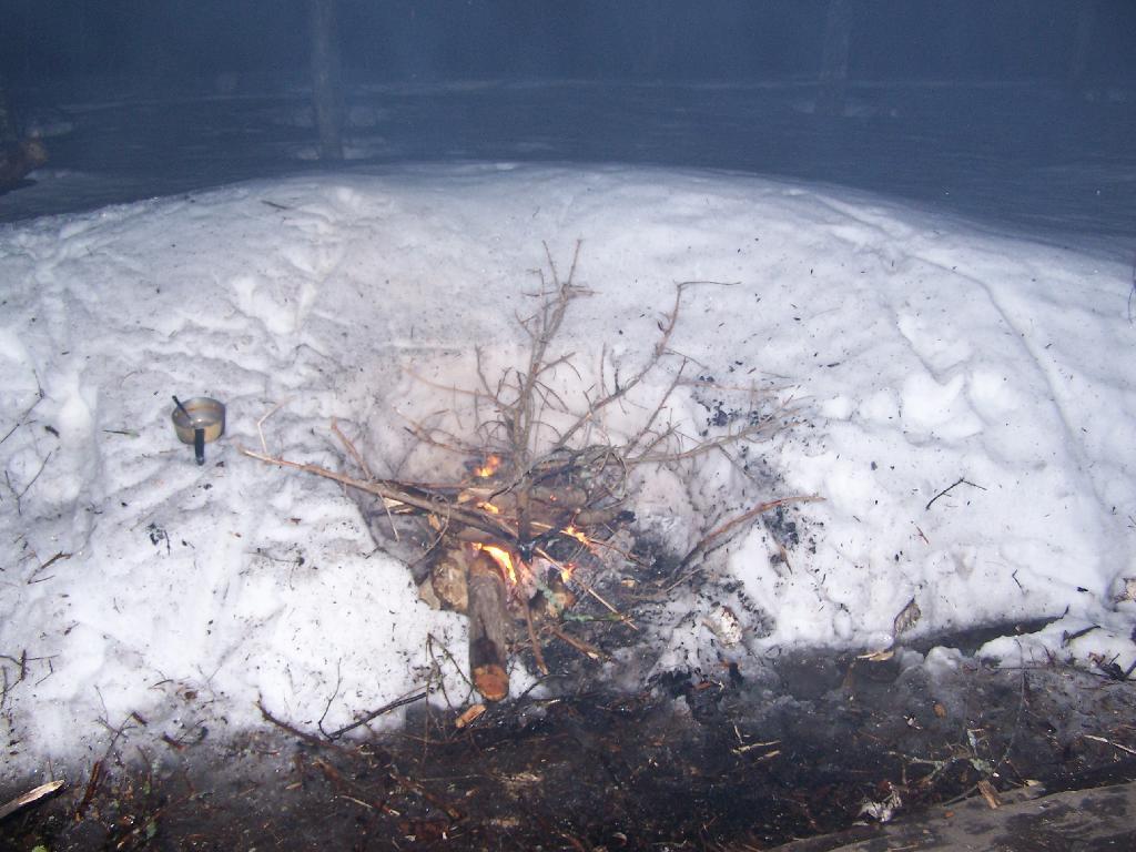 Photo: Campfire in Snow