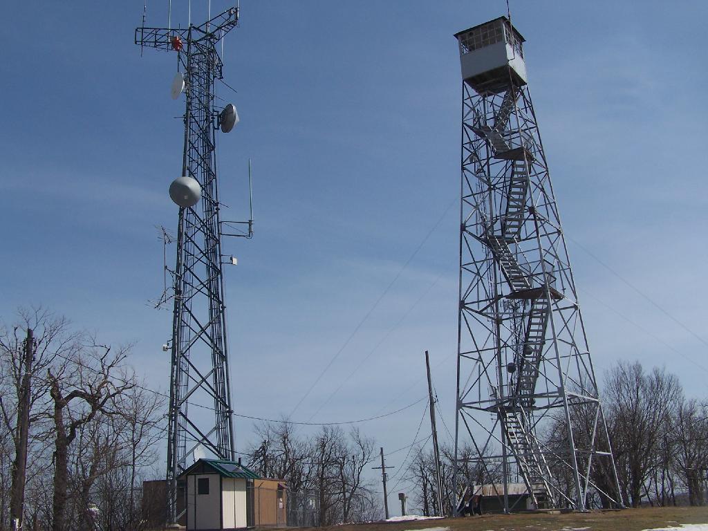 Photo: Firetower and Radio Tower