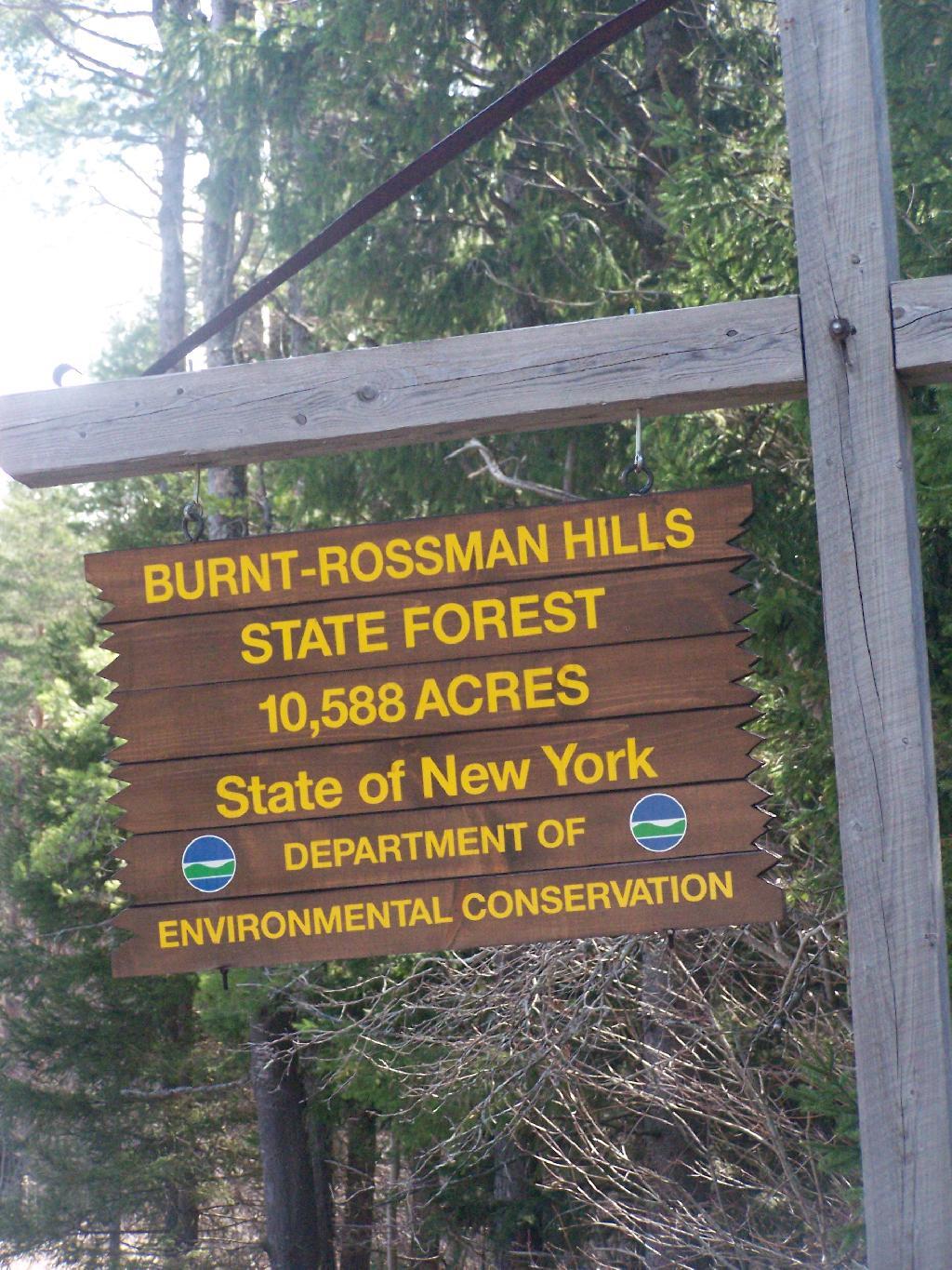 Photo: Burnt-Rossman Hills Sign
