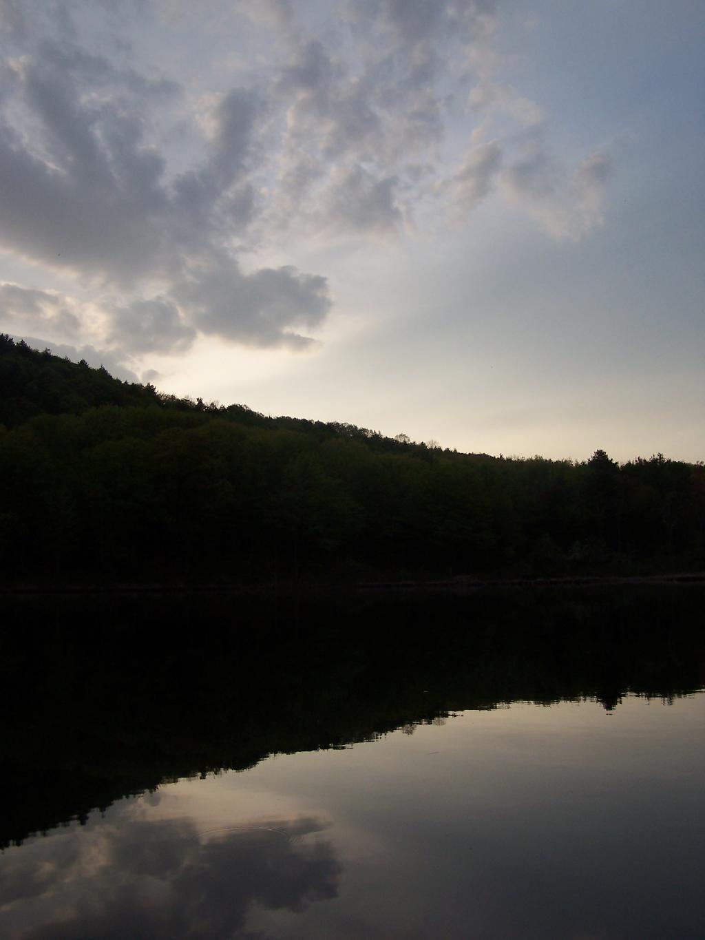 Photo: Setting Sun On the Lake