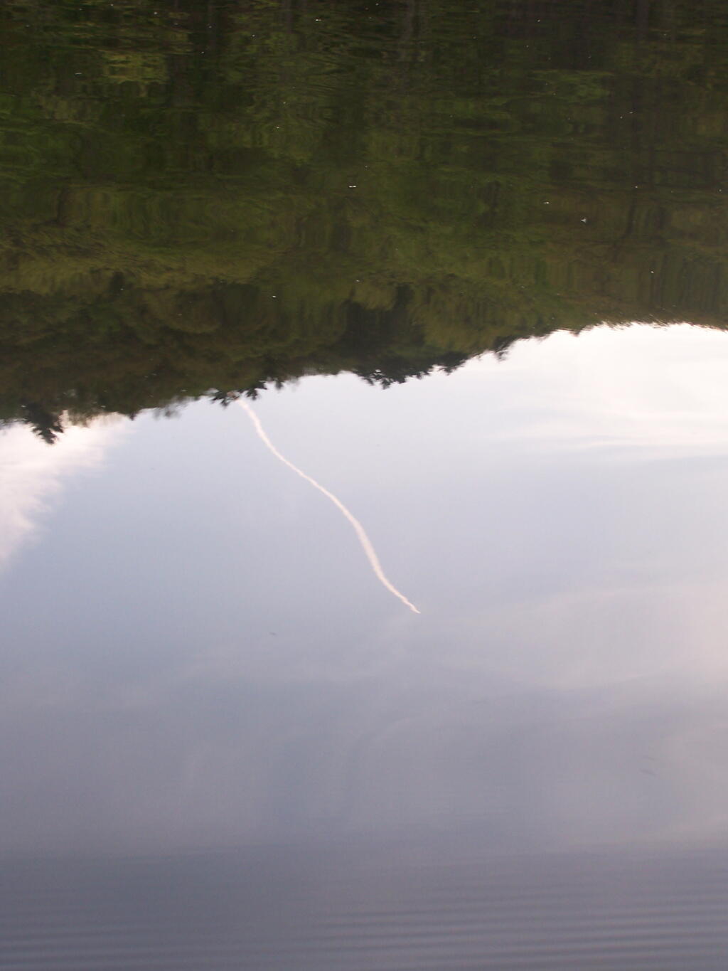 Photo: Jet Trail Reflected