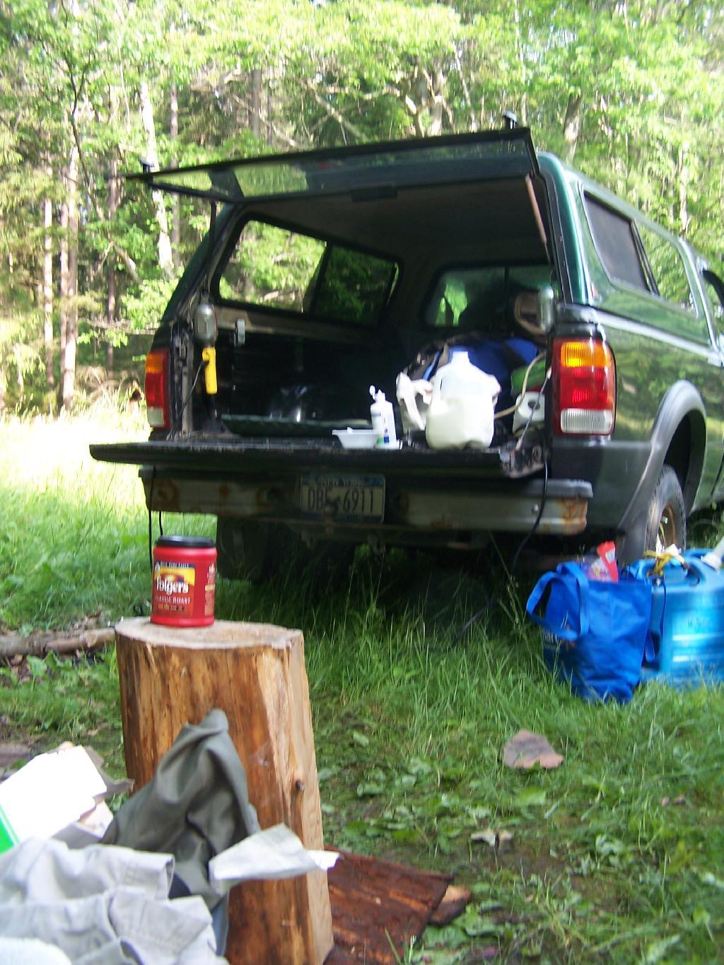 Photo: Breakfast and Gear Everywhere