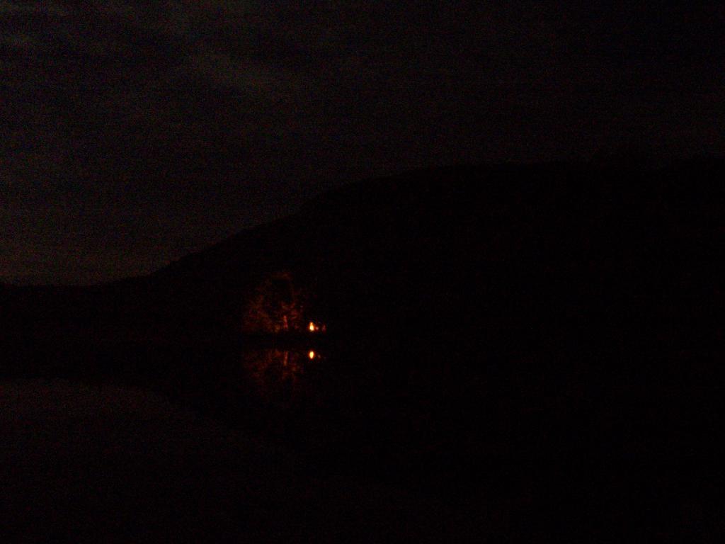 Photo: Campfire Across the Lake