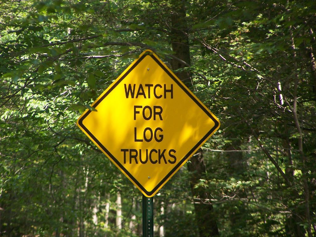 Photo: Watch for Log Trucks