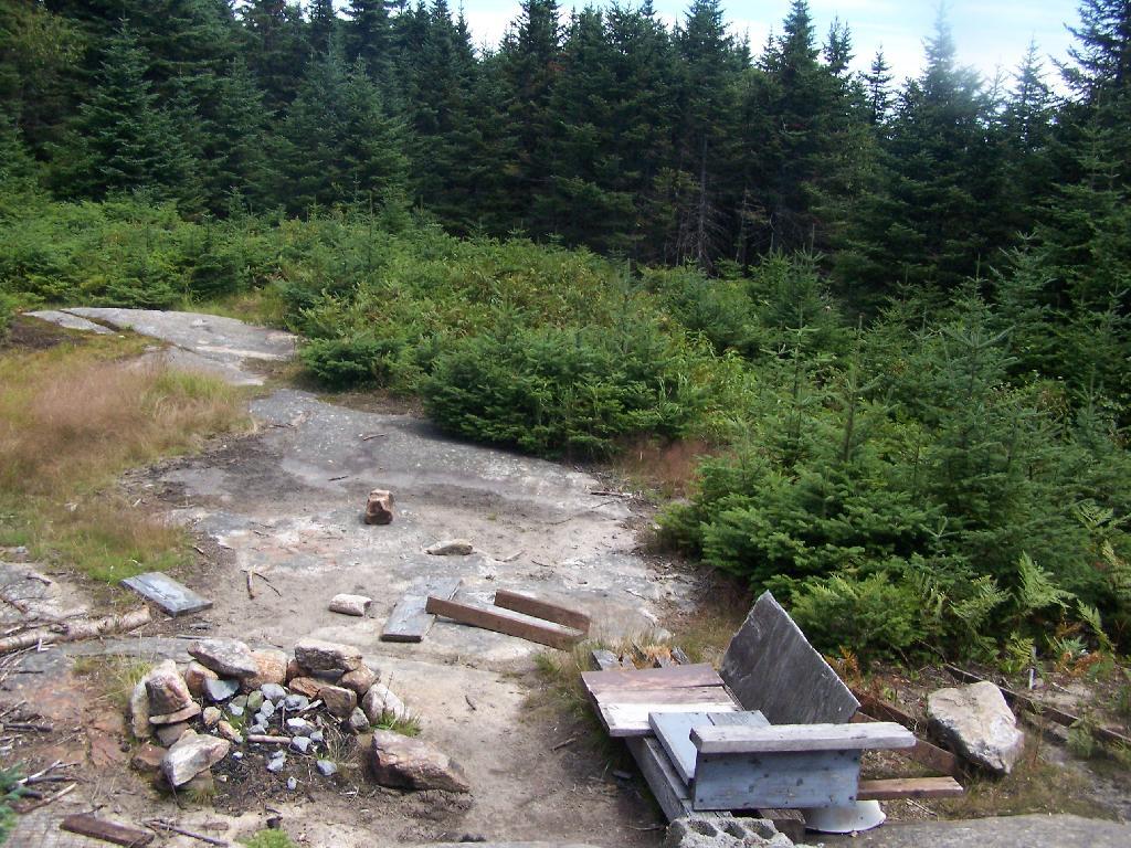Photo: Fire Place and Clearing for Helicopter Landing