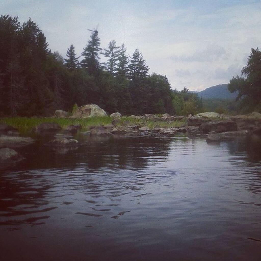 Photo: When Big Bay turns north to Piseco Lake it becomes too shallow to navigate