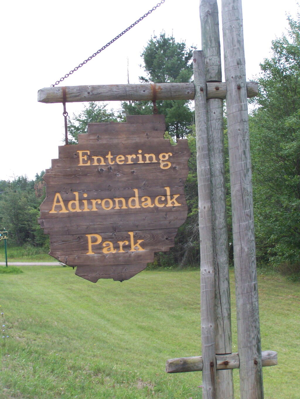 Photo: NY 30: Welcome to Adirondack Park