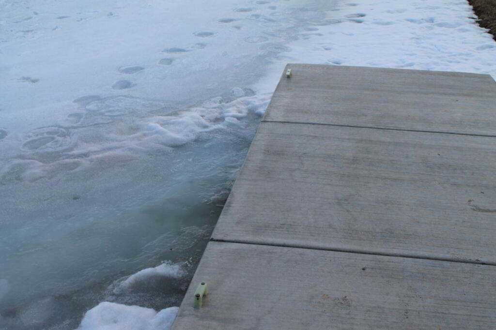 Photo: No Place to Put Out a Boat This Time of Year