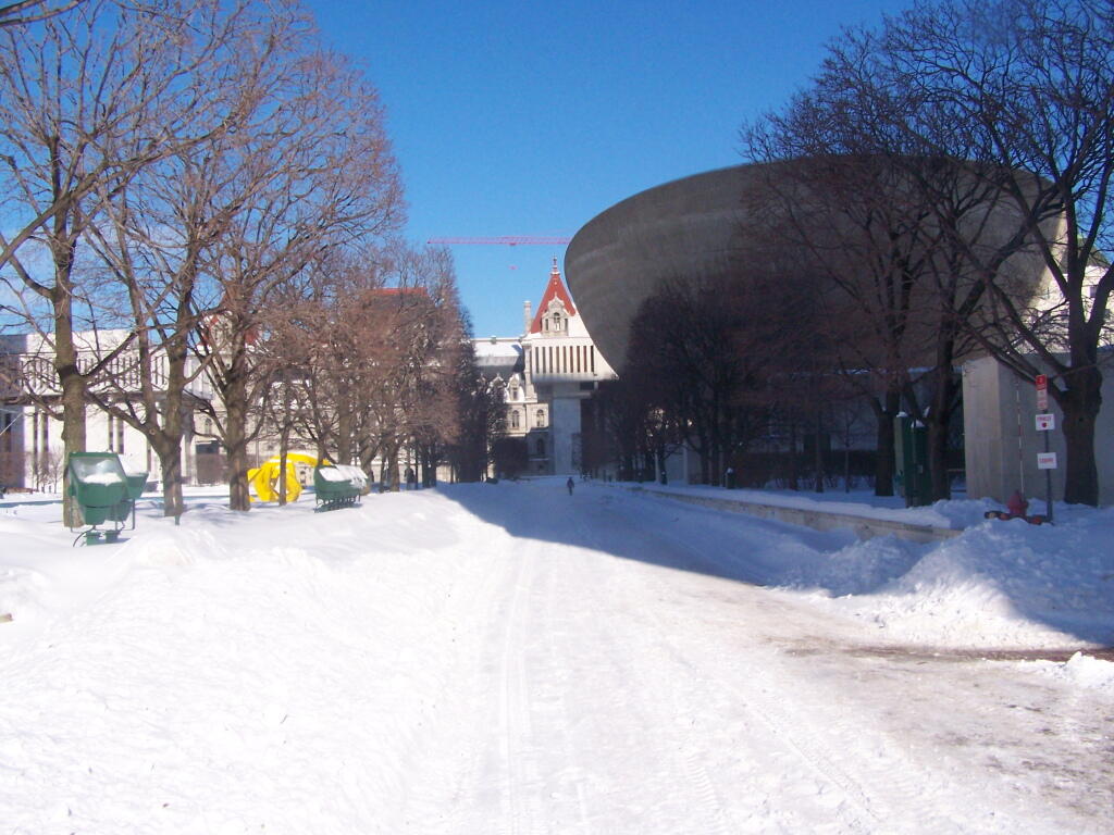 Photo: Snow Covered Plaza Road