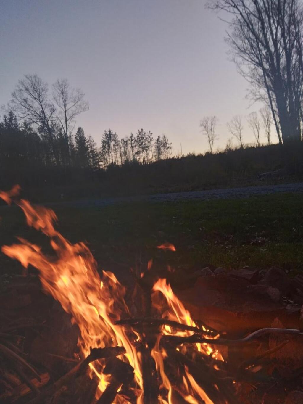 Photo: Last night's campfire