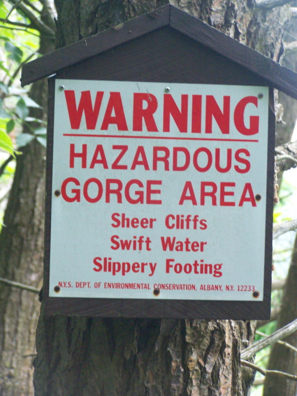 Photo: Hazardous Gorge Area