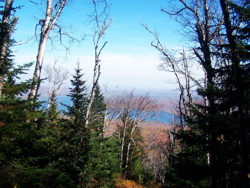 Photo: First View of Chazy Lake from Mountain