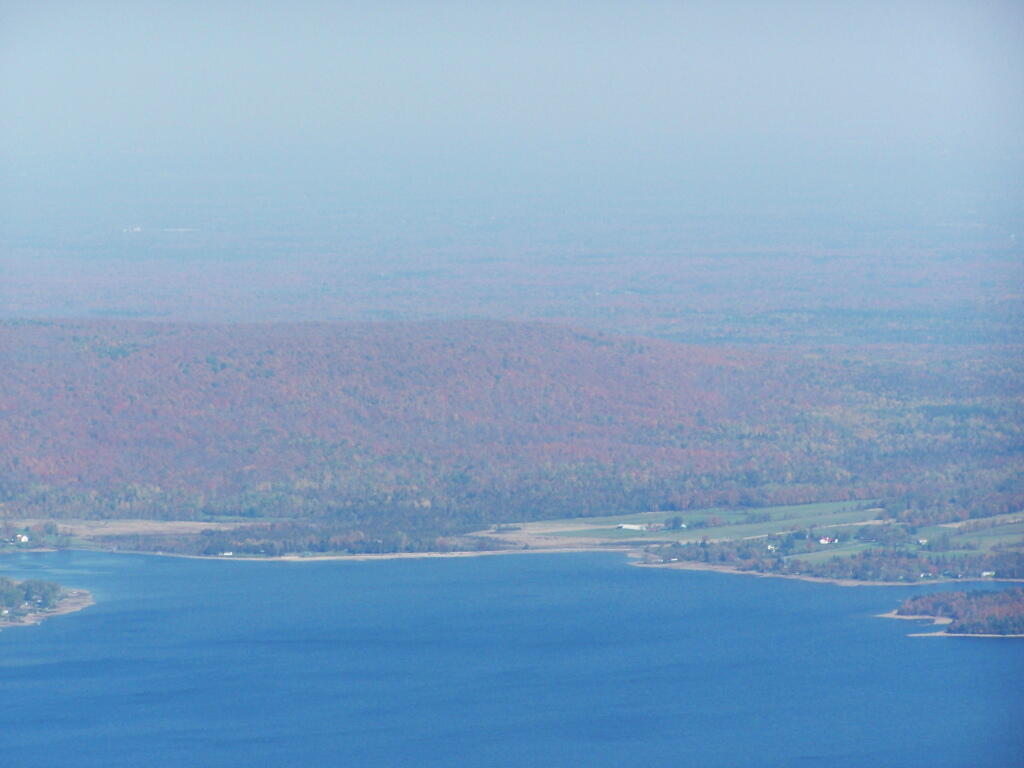 Photo: Chazy Lake and Farms Along It