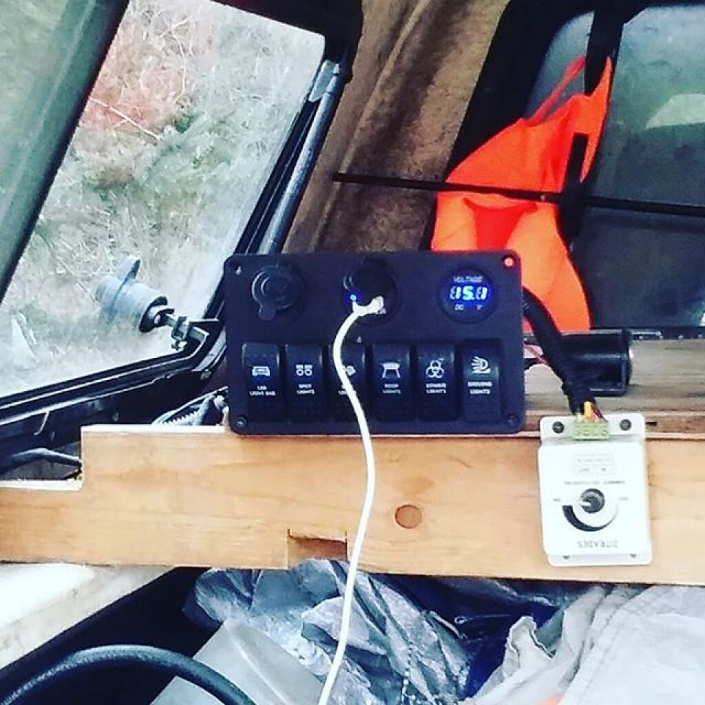 Photo: God's alternator was spinning the solar panel on my truck on Saturday