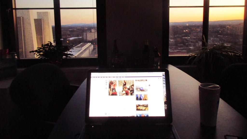Photo: Evening in the Office
