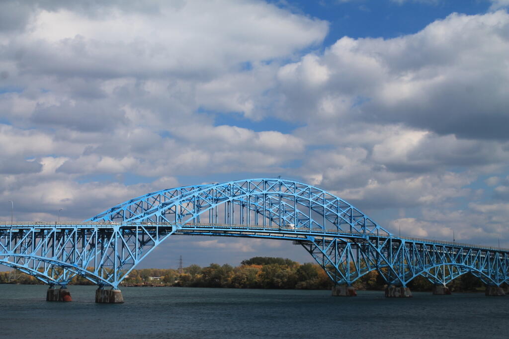 Photo: Clouds Hang Over the Bridge