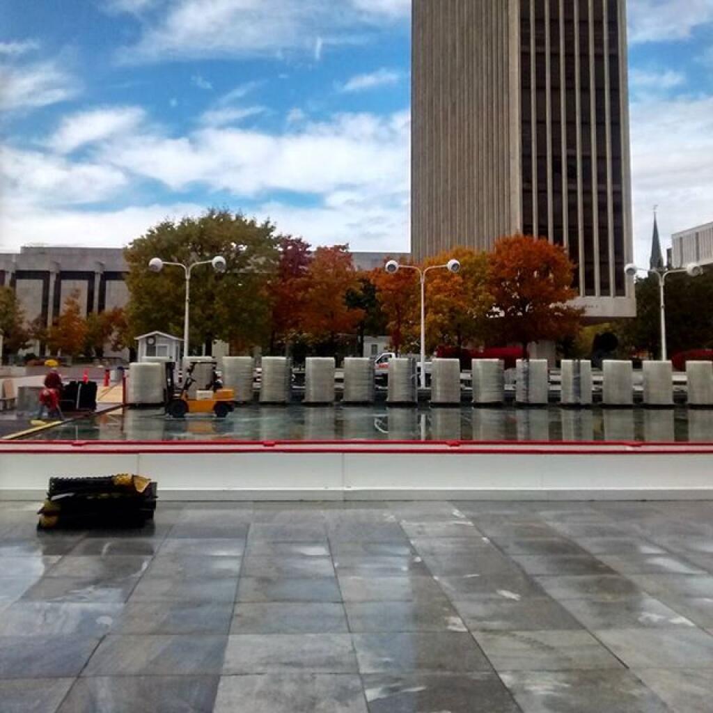 Photo: Chiller lines for the ice rink. Winter is coming. Photo: Chiller lines for the ice rink. Winter is coming.