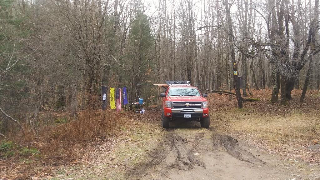 Photo: First night camping was kind of gray