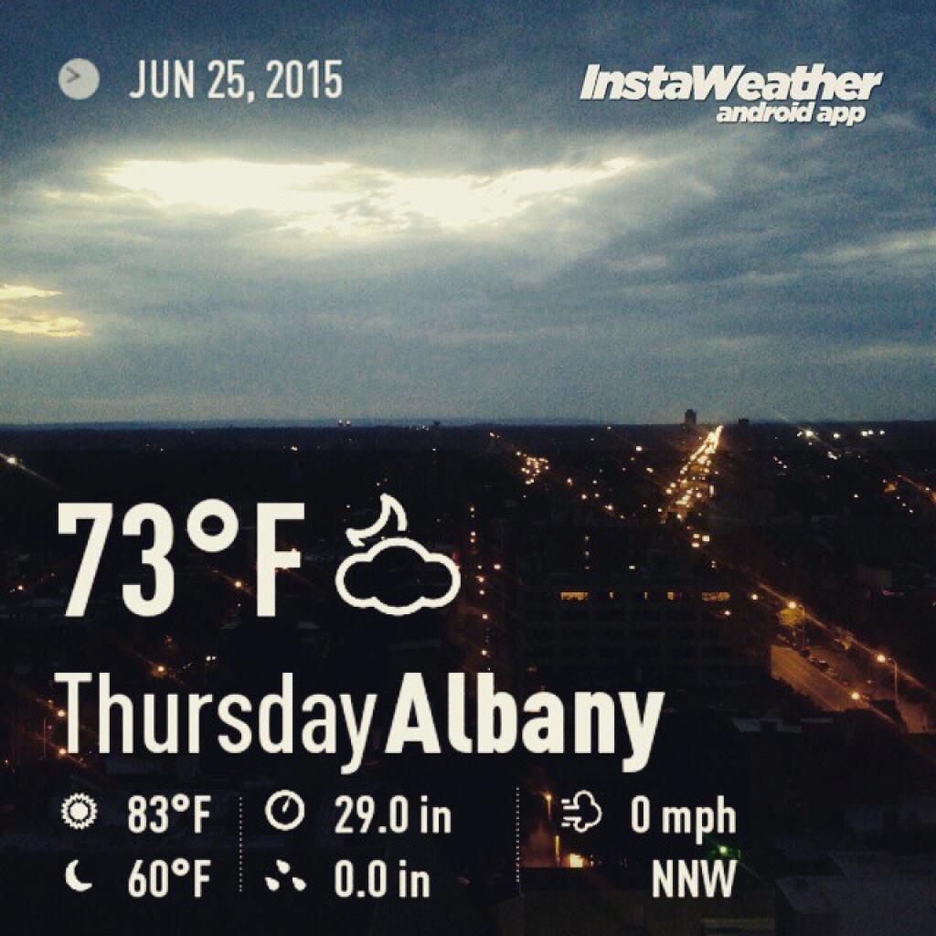 Photo: Currently 73 degrees in Albany