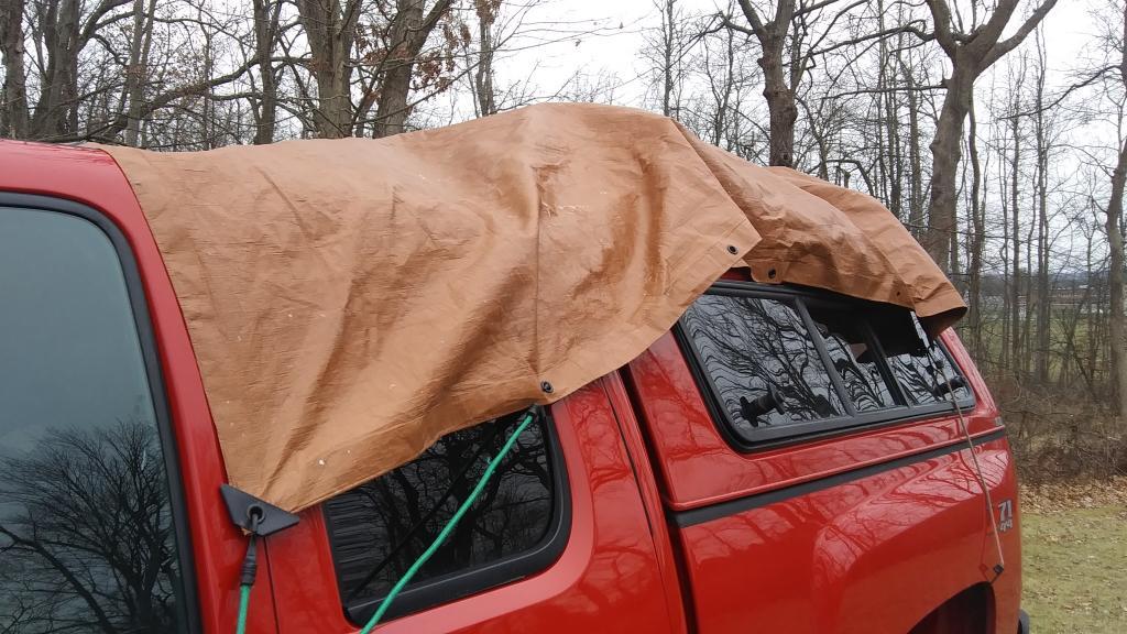 Photo: Covered up Big Red