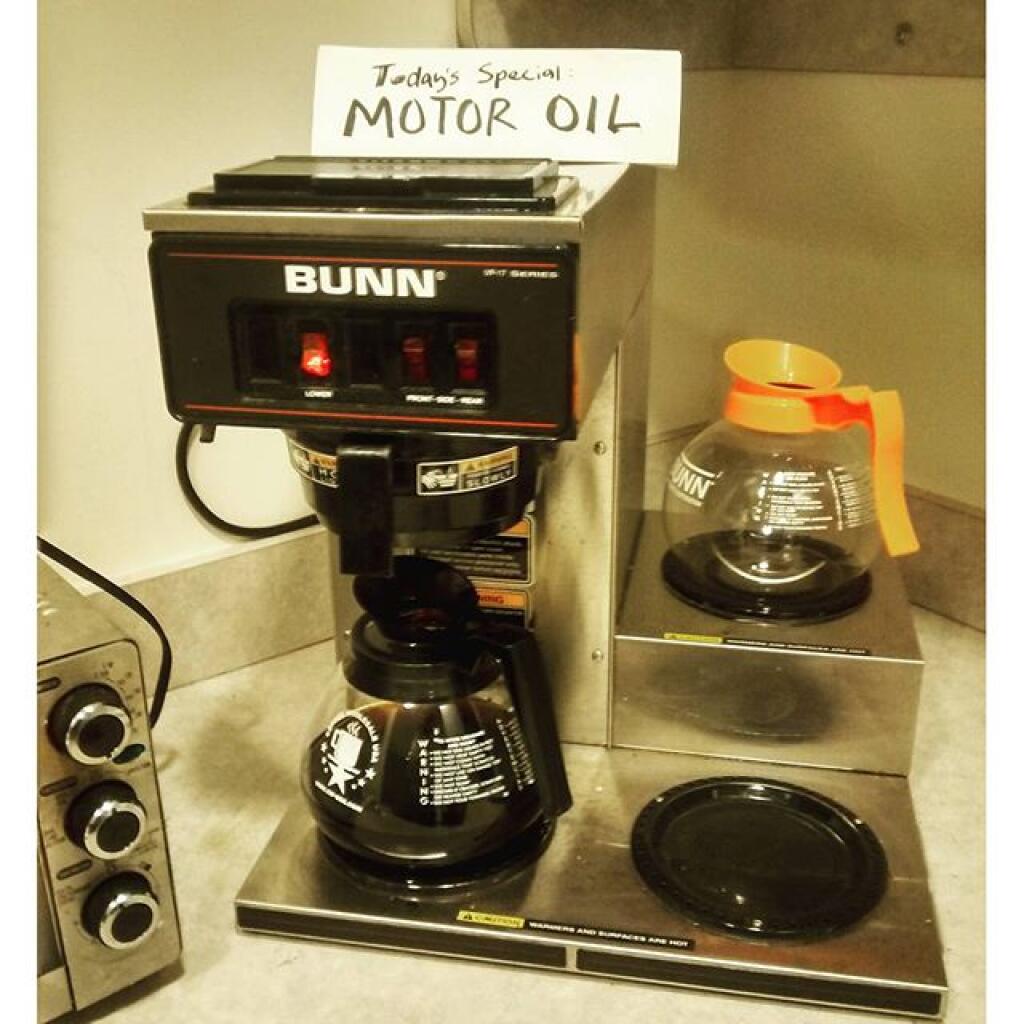 Photo: A step up from engine sludge