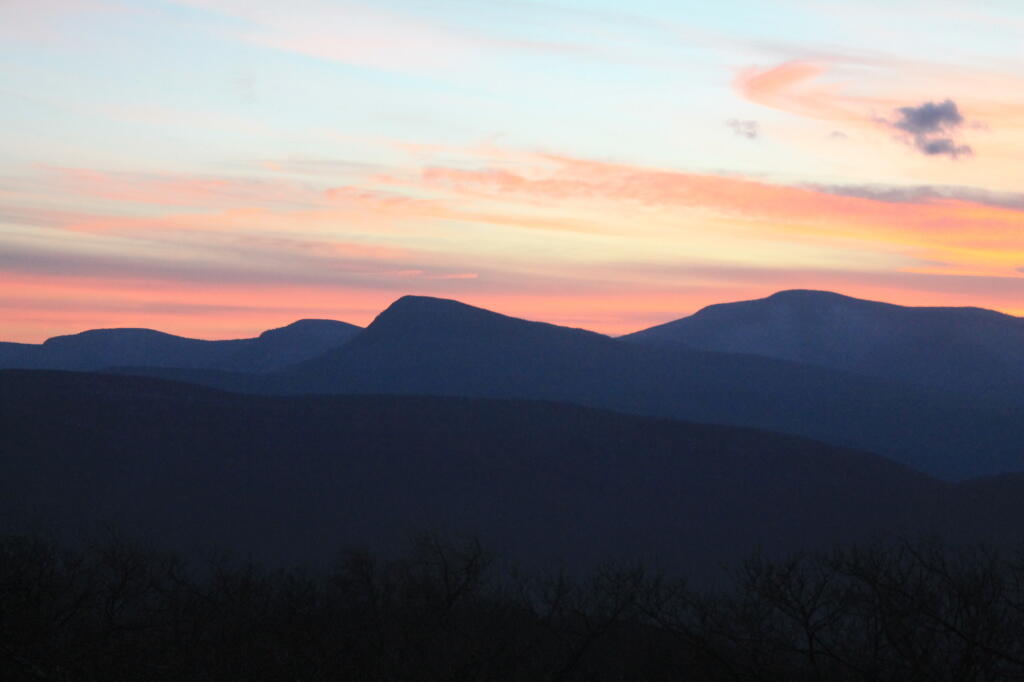 Photo: Cornell and Slide Mountains at Dusk Photo: Cornell and Slide Mountains at Dusk