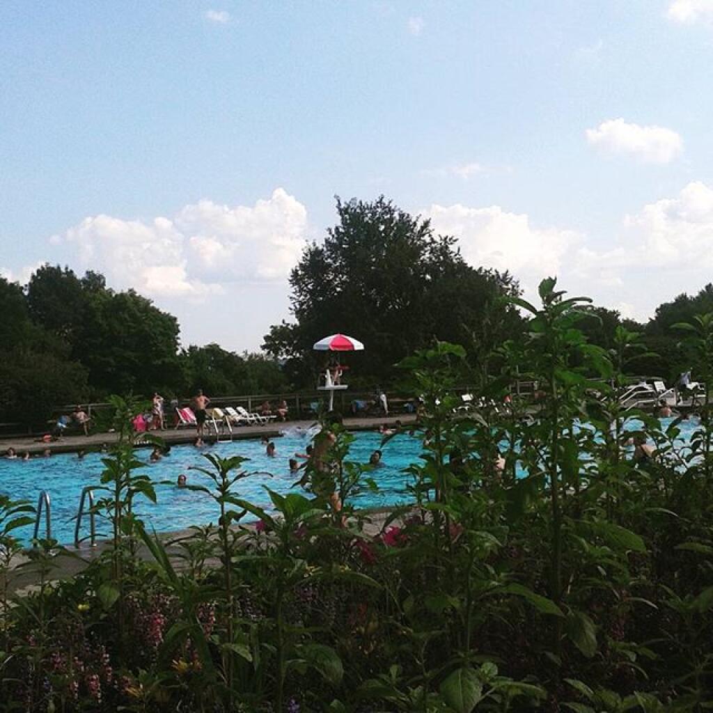 Photo: Needed more sun, less frigid water. Back at Watkins Glen pool.