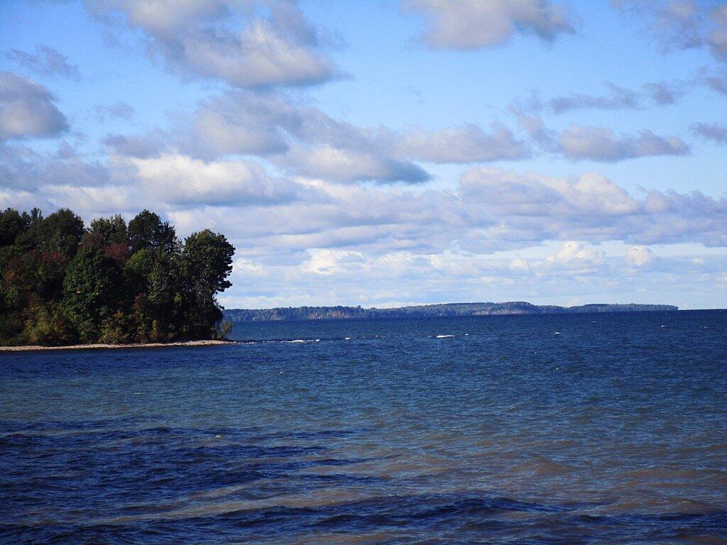 Photo: Bluffs Past Sodus Bay