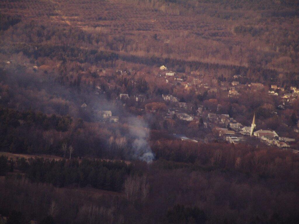 Photo: Burning Brush In Altamont