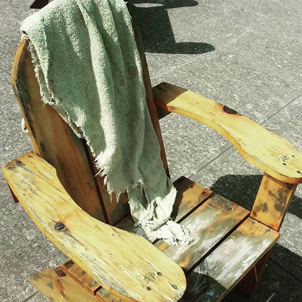 Photo: Making this Adirondack Chair more best friend for only a few more hours
