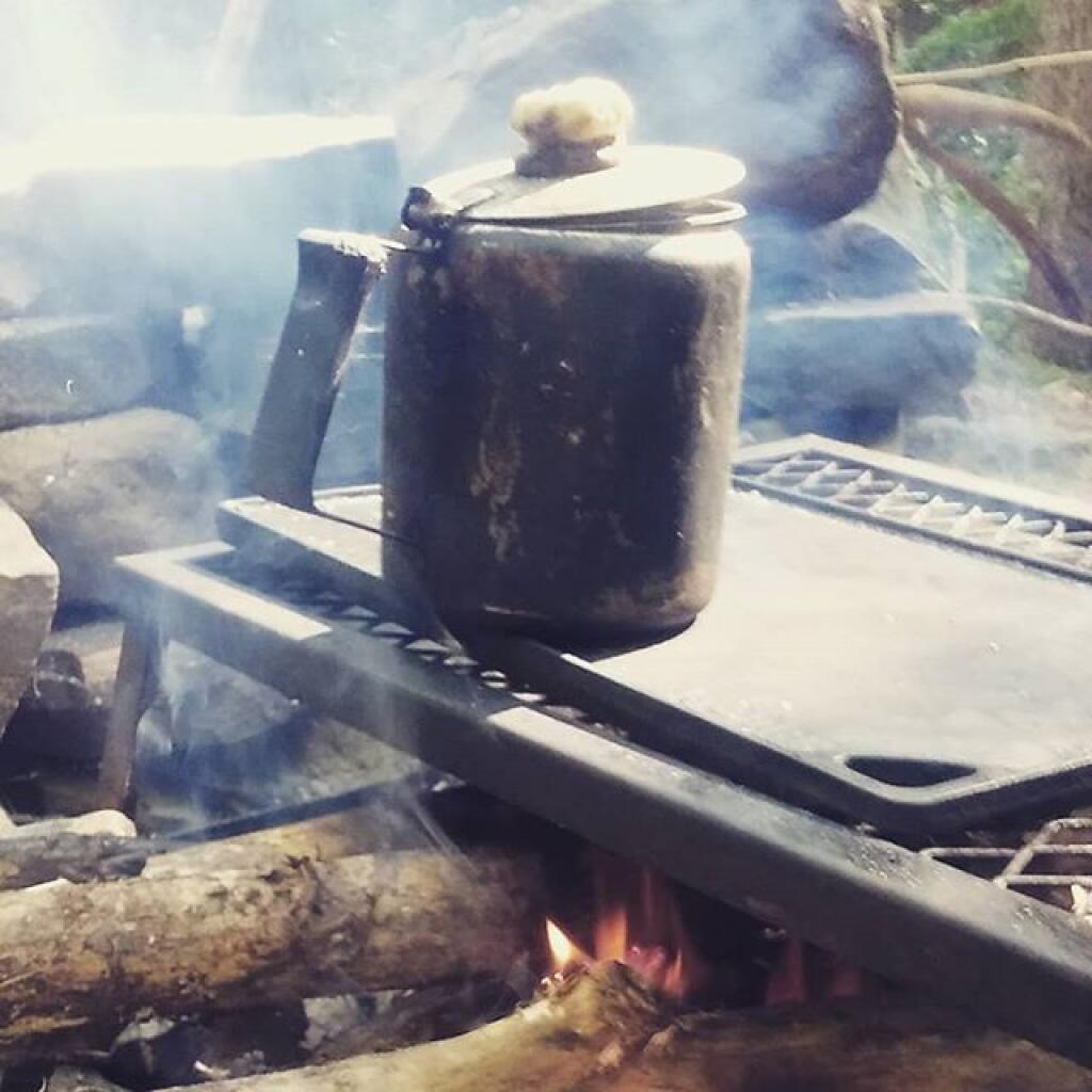 Photo: Making coffee
