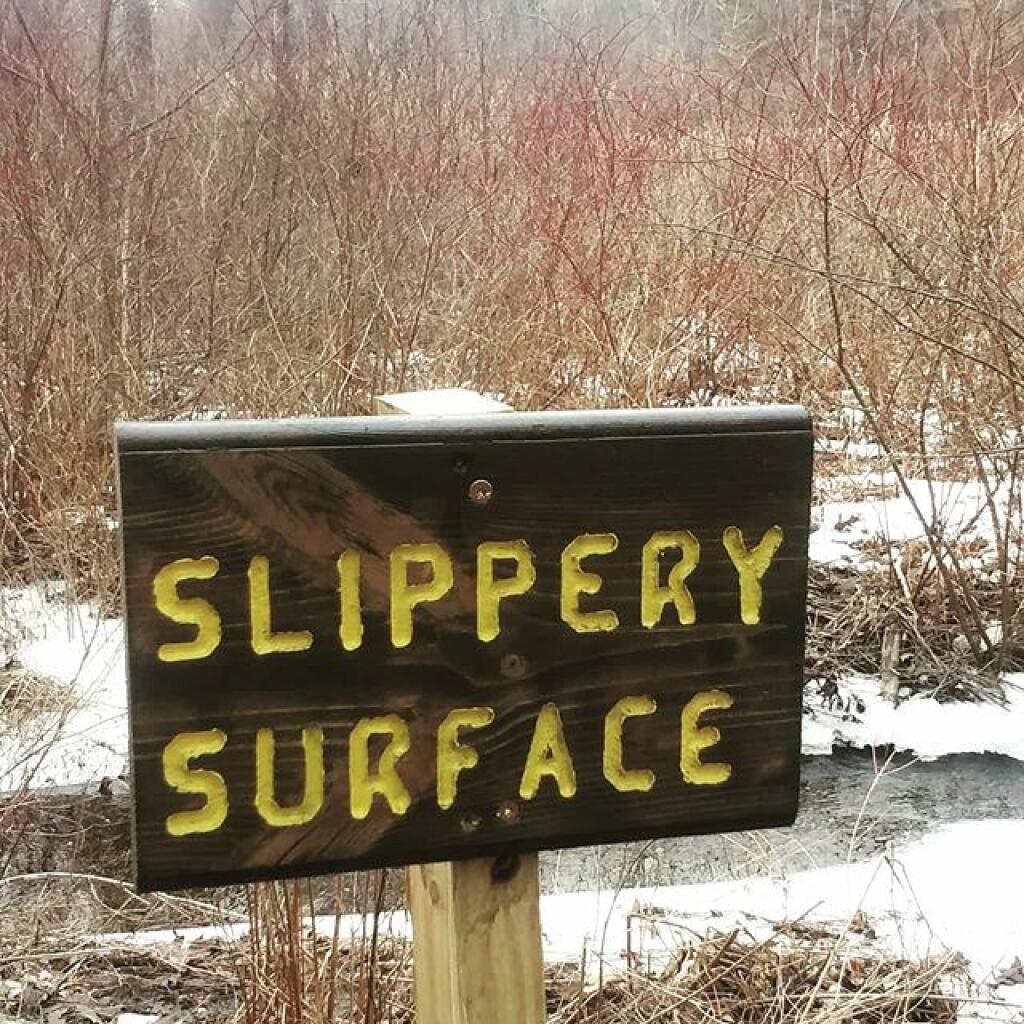 Photo: Slippery surface