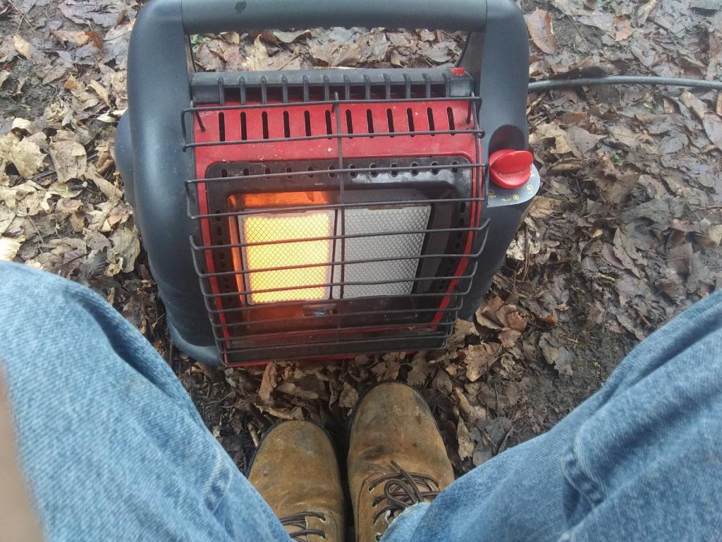 Photo: Staying warm
